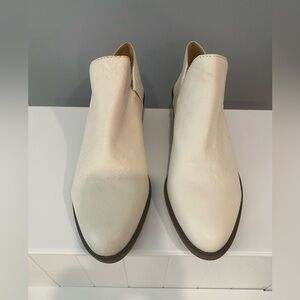 Lucky Brand Cream Ankle Boots